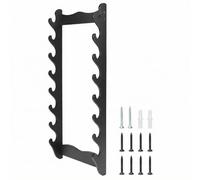 QWORK Soporte de espada de 8 niveles, soporte Katana, soporte de pared Katana, espadas, cañas de pescar y flautas
