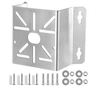 QWORK® Soporte de Esquina para Cámara de Vigilancia, Soporte Camara Vigilancia de Acero Inoxidable, Compatible con CCTV, Luces LED, Paneles Solares