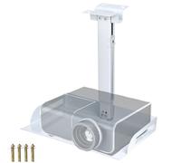 QWORK® Soporte para proyector Ajustable en Altura, con gestión de Cables integrada, Capacidad de Carga hasta 10 KG