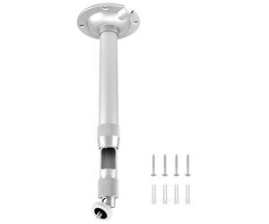 QWORK® Soporte para proyector de Techo o Pared - Ajustable 20-40cm - Rosca Universal 1/4 - para Mini proyector, cámara Digital, videocámara