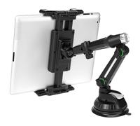 QWORK® Soporte Universal teléfono con Ventosa, Soporte Ajustable Coche, para Tablets y Smartphones de 5 a 15 Pulgadas
