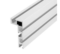 QWORK® T-Track Rieles Guía de Ranura, 600 mm 75 Tipo T-Track Rieles Guía, Aluminio Rieles Guía de Aleación, para Carpintería, Sierra de Mesa, Fijación de Cercas