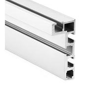 QWORK® T-Track Rieles Guía de Ranura, 800 mm 75 Tipo T-Track Rieles Guía, Aluminio Rieles Guía de Aleación, para Carpintería, Sierra de Mesa, Fijación de Cercas