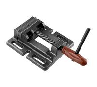 QWORK® Taladro de Tornillo, Tornillo de Banco con Ancho de Mandíbula 80 mm, Tornillo de Banco para Máquina