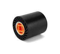 QWORK Tambor expandible de goma, tambor de lijado de expansión de 3.5 "x 4" con ranura cuádruple de 3/4"