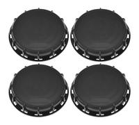 QWORK Tapa sólida de 6 pulgadas con junta para bolsa Mauser IBC, cubierta de tanque de agua IBC, paquete de 4 unidades, diseño a prueba de fugas, adaptador de tanque IBC de plástico, tapa de