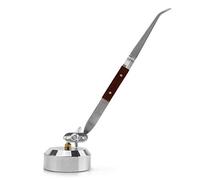 QWORK® Tercera Mano con Pinzas de Precision, Herramienta para Joyeria (Punta Curvada)