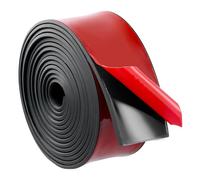 QWORK® Tiras adhesivas de goma de neopreno, 50 mmx3 mmx3 m, respaldo adhesivo fuerte, ideales para juntas, almohadillas y protección de pisos para bricolaje