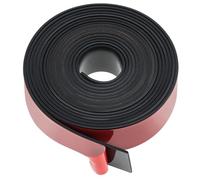 QWORK® Tiras de goma autoadhesiva, 25 mm x 1.5 mm x 3 m tira sellado de neopreno, para proyectos de bricolaje, sellos, sellado, trabajos manuales