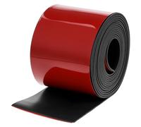 QWORK® Tiras de goma autoadhesiva, 75mm x 1.5mm x 3m tira sellado de neopreno, para proyectos de bricolaje, sellos, sellado, trabajos manuales