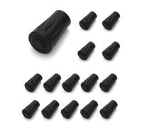 QWORK® Topes de Goma de 15 Piezas para Bastones de Senderismo Bastones de Trekking (11 mm)