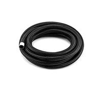 QWORK® Tubo Gasolina AN4 Manguera de Combustible Trenzada de Acero Inoxidable Enfriador de Aceite Manguera, 6mm Diámetro Interno, 3 Metros