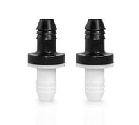 QWORK Válvula de retención de aire líquido, 10 mm de ABS, 2 piezas