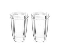 QWORK® Vasos exprimidores de 24 onzas compatibles con licuadoras Nutribullet de 600 W y 900 W, piezas de repuesto para exprimidor (paquete de 2)