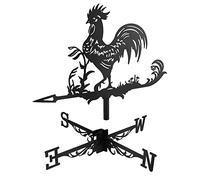 QWORK® Weathercock Weather Veleta Retro Metal Indicador de dirección del Viento para la decoración del Techo del jardín