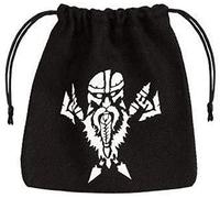 Qworkshop Dwarven Blanco y Negro Dados Bolsa
