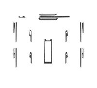 QWPDFHE Calcomanía for panel de ventana elevable de coche, película protectora for puerta interior, compatible con VW ID.7 2023-2026 LHD, pegatina interior de carbono for coche(Flash Point Black)