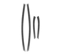 QWPDFHE Embellecedores for reposabrazos interior de puerta de coche, compatibles con BMW Serie 3 E90 2006-2008, accesorios de fibra de carbono for interiores, adhesivos decorativos.(Black)