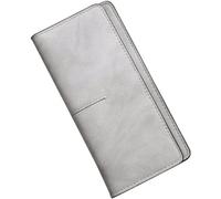 QWPYDXN Nuevo Cartera de Cuero de Gran Capacidad, Bolso Largo y Delgado, Monedero de Moda, diseño Fino Vintage, diseño Elegante para niñas y Mujeres Cartera