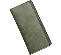 QWPYDXN Nuevo Cartera de Cuero de Gran Capacidad, Bolso Largo y Delgado, Monedero de Moda, diseño Fino Vintage, diseño Elegante para niñas y Mujeres Cartera