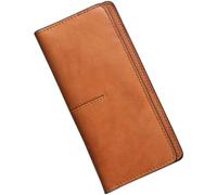 QWPYDXN Nuevo Cartera de Cuero de Gran Capacidad, Bolso Largo y Delgado, Monedero de Moda, diseño Fino Vintage, diseño Elegante para niñas y Mujeres Cartera