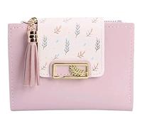 QWPYDXN Nuevo Cartera para Mujer clásica para Mujer, diseño Vintage, Cuero, tamaño Compacto, Mini portátil, Gran Capacidad, Carteras Bonitas de Moda, Regalo Cartera