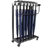 QWPYDXN Soporte de Paragüas Paragüero Profesional con Llave y Cerradura, Soporte para Paraguas con Bandeja de Goteo y polea, Soporte para Paraguas para el hogar/Hotel/Oficina Moderno