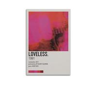 QWQEUTY Loveless - Póster estético de My Bloody Valentine para pared, lienzo vintage, pintura decorativa para sala de estar, dormitorio, decoración de 40 x 60 cm, estilo sin marco