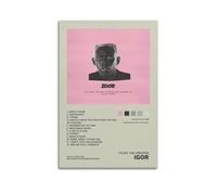 QWQEUTY Póster de Tyler de The Creator Album Igor1, póster estético para pared, lienzo vintage, pintura decorativa, decoración de sala de estar, dormitorio, 30 x 45 cm, estilo sin marco