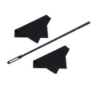 QWQJ Kits de limpieza de flauta, varilla de limpieza de flautas con paño de limpieza de flautas, hisopos de limpieza de flautas, paño de pulido de flautas, limpiador de