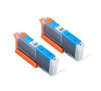 QWsdR Cartucho de Tinta PGI570 CLI571 Compatible con MG5750 MG5751 MG5752 MG5753 MG6850 MG6851 MG6852 MG6853 MG7750(2 PCS Cyan)