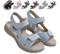 QWSYGH Tisselix Sandal for Women, Women's Orthopedic Sandals, Wedge Heel Non Slip Arch Support Comfortable Beach Slippers (Blue,40)