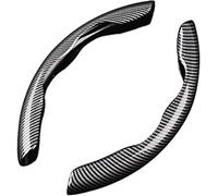 QWTYAFDD 2 Piezas Cubierta del Volante del Coche, para Toyota CH-R CHR 2016-2025 Segmentado Fibra de Carbón Transpirable Antideslizante Proteccióndel