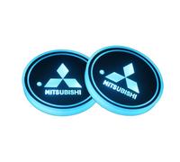 QWTYAFDD 2 Piezas Posavasos Coche, para Mitsubishi Eclipse Cross PHEV 2021 2022 2023 2024 2025 Antideslizante portavasos de automóviles Inserto tapete Coche Accesorios