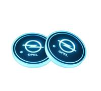 QWTYAFDD 2 Piezas Posavasos Coche, para Opel Corsa E 2014-2025 Antideslizante portavasos de automóviles Inserto tapete Coche Accesorios