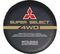QWTYAFDD Funda para neumático de Repuesto para Coche,para Mitsubishi Montero 1995-2006 Cubierta de llanta de Polvo e Impermeable Protector de Rueda,E 17in