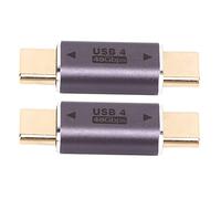 QWUUYEC Adaptador USB C Tipo C a Tipo C, 40Gbps, 100W, Mini Compacto, Diseño Recto, Compatible con Laptop y Smartphone - Alta Velocidad, Soporte 8K 120HZ, Transferencia y Carga Rápida