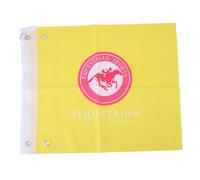 QWUUYEC Banderas de Entrenamiento para Caballos, 2 Pcs, Bandera Ligera de Entrenamiento Ecuestre, Color y Durable - Material Resistente, Gestión Eficaz de Atención, para Competencias y (Amarilla)