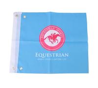 QWUUYEC Banderas de Entrenamiento para Caballos, 2 Pcs, Bandera Ligera de Entrenamiento Ecuestre, Color y Durable - Material Resistente, Gestión Eficaz de Atención, para Competencias y (Azul)