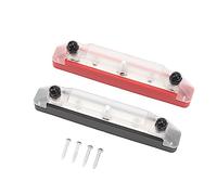 QWUUYEC Barra Colectora 150A 12V a 48V, Bloque de Distribución de Energía con 3 Terminales M6, Negro y Rojo - Conductividad Eléctrica, Instalación Fácil en Barcos y Vehículos (Terminal de Pecado)