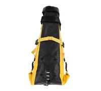 QWUUYEC Bikepacking Bag 500D PVC Amarillo y Negro, Bolsa Impermeable para Sillín de Bicicleta 13L, Antideslizante, Gran Capacidad - Resistente y Duradera, Ideal para Paseos Largos y