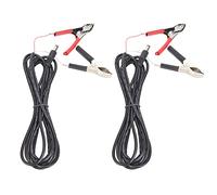 QWUUYEC Cable DC Power Plug Macho a Pinza Cocodrilo, 3 Metros, 12V / 24V, 70W, Conector para LED y Cámara de Vigilancia - Material PVC Resistente, Conductores de Cobre, Uso Seguro y Dura