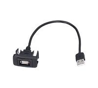 QWUUYEC Cable de Extensión USB para Coche, Adaptador de Puerto USB Flexible, Instalación en Salpicadero - Alta Durabilidad, Diseño Compacto, Ideal para Carga y Conectividad en Vehículos