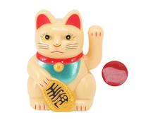QWUUYEC Cat de Fortuna China: Brazo de Onda Solar, símbolo de Riqueza y Suerte, decoración Linda de la casa y la Oficina, energía Solar Que Ahorra energía, plástico Premium Duradero, (Type 1)