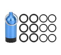 QWUUYEC Cilindro de Buceo en Miniatura - Botella portátil de aleación de Aluminio con 12 o Anillos y Herramienta de selección de latón, óxido - diseño entusiastas (Type 1)