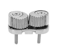 QWUUYEC Clemencia Marina de Acero Inoxidable 316 para Barco, Liberación Rápida, para Cuerda Máximo 10mm - Alta Resistencia, Diseño de Dientes Progresivos, Fácil Ajuste y Uso