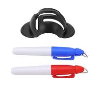 QWUUYEC Dispositivo de Dibujo de Líneas para Golf, Marcador de Plantillas para Pelotas, 3 Líneas Triple Track, Portátil y Preciso - Alineación Fácil, Diseño Ultrafino, Uso en Campo y (Negro)