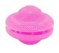 QWUUYEC Dog Puzzle Teething Toys Ball, Juguete Interactivo Dispensador de Golosinas, Resistente a Mordidas y Masajeador de Encías - Durable Material TPR No Tóxico, Estimula la Mente y (Rosada)