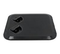 QWUUYEC Escotilla de Acceso para Cubierta, Tapa de Inspección Anti UV, ABS, Negra, 37.5 x 37 cm - Resistente y Duradera, Tapa con Cerradura y Sello Impermeable, Fácil Instalación para