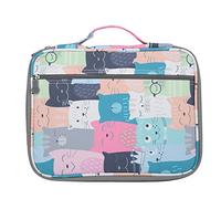 QWUUYEC Estuche de Lápices para Dibujar, Almacenamiento Organizador, Nylon Impermeable, Capacidad para 96 Lápices y 72 Rotuladores - Amplio Espacio, Diseño con Cremallera, Ideal para (96 Colores)